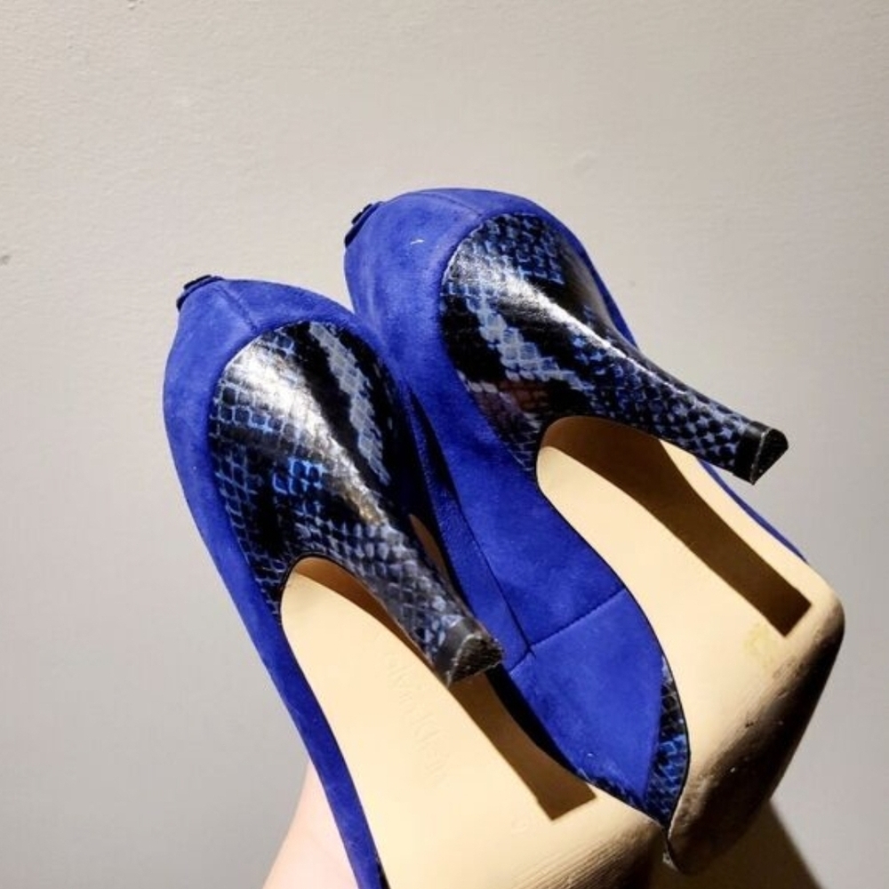 Calvin Klein Royal Blue and Black Heels